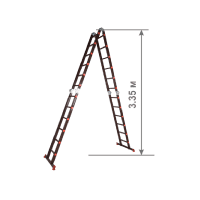 Лестница трансформер стремянка Metal Tools ML 106