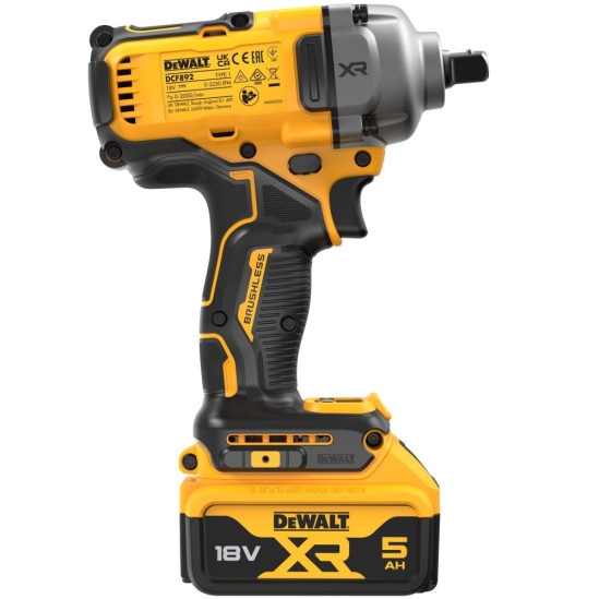 Аккумуляторный ударный гайковерт DeWALT DCF892P2T-QW 2