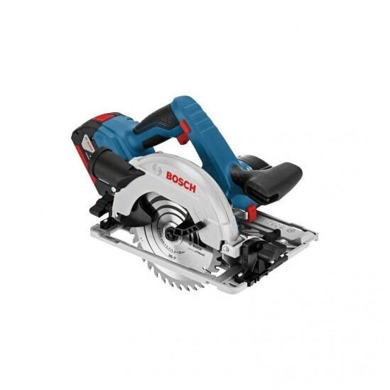 Аккумуляторная циркулярная пила BOSCH GKM 18V-Li Professional + 2x5,0 AH L-Boxx