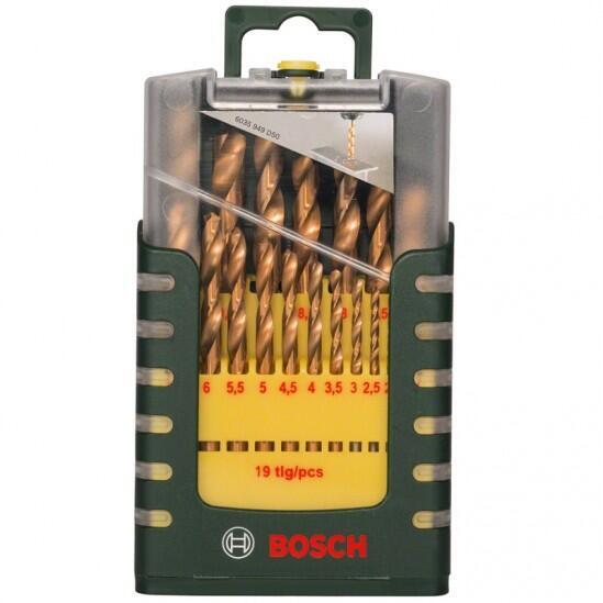 Набор сверл BOSCH HSS-CO (19 шт; 1-10 мм)