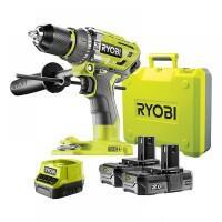 Дрель-шуруповерт бесщеточная аккумуляторная Ryobi R18PD7-220B ONE+