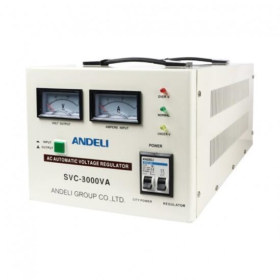 Стабилизатор напряжения ANDELI ASV-3000VA 150-250V