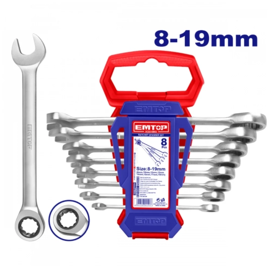 Набор гаечных ключей EMTOP ECSS10802